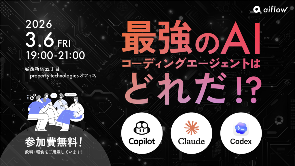 クリエイティブ交流会#11 〜最強のAIコーディングエージェントはどれだ！〜 Github Copilot vs Claude Code vs Codex